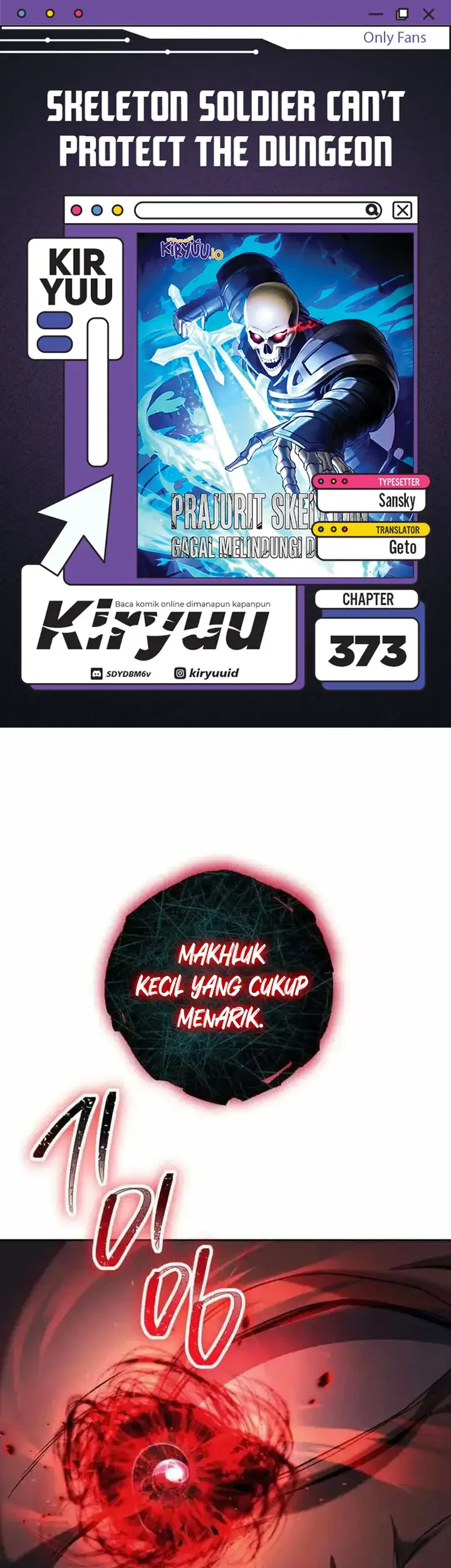 Skeleton Soldier Couldn’t Protect the Dungeon Chapter 373 - halaman 1