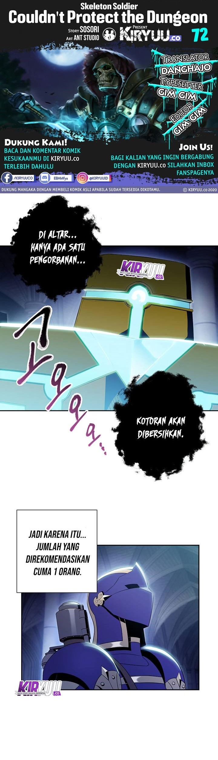 Skeleton Soldier Couldn’t Protect the Dungeon Chapter 72 - halaman 1