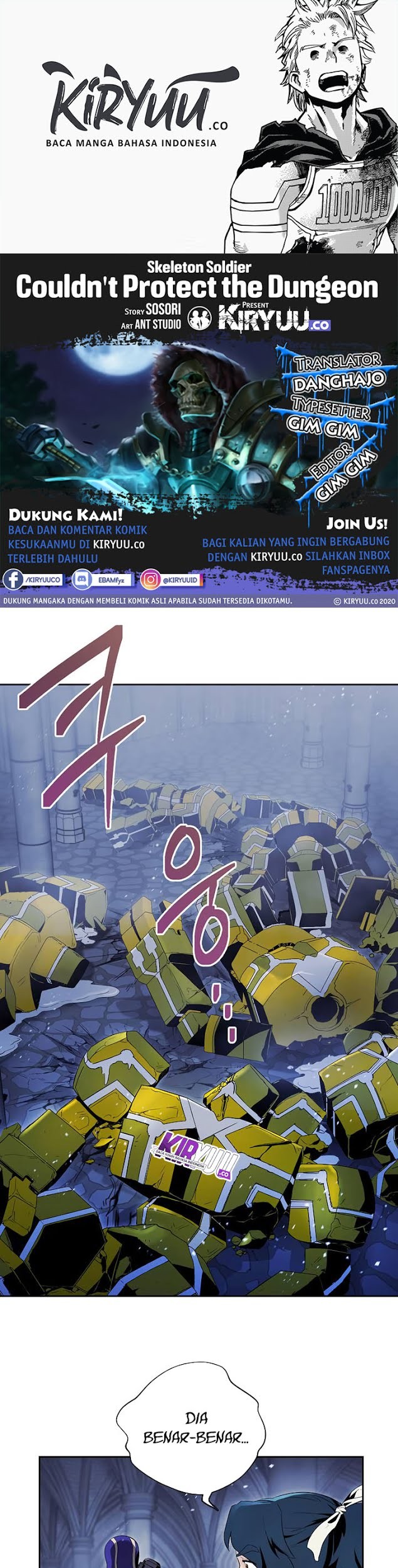 Skeleton Soldier Couldn’t Protect the Dungeon Chapter 73 - halaman 1
