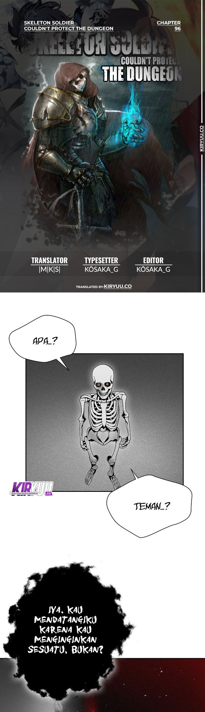 Skeleton Soldier Couldn’t Protect the Dungeon Chapter 96 - halaman 1