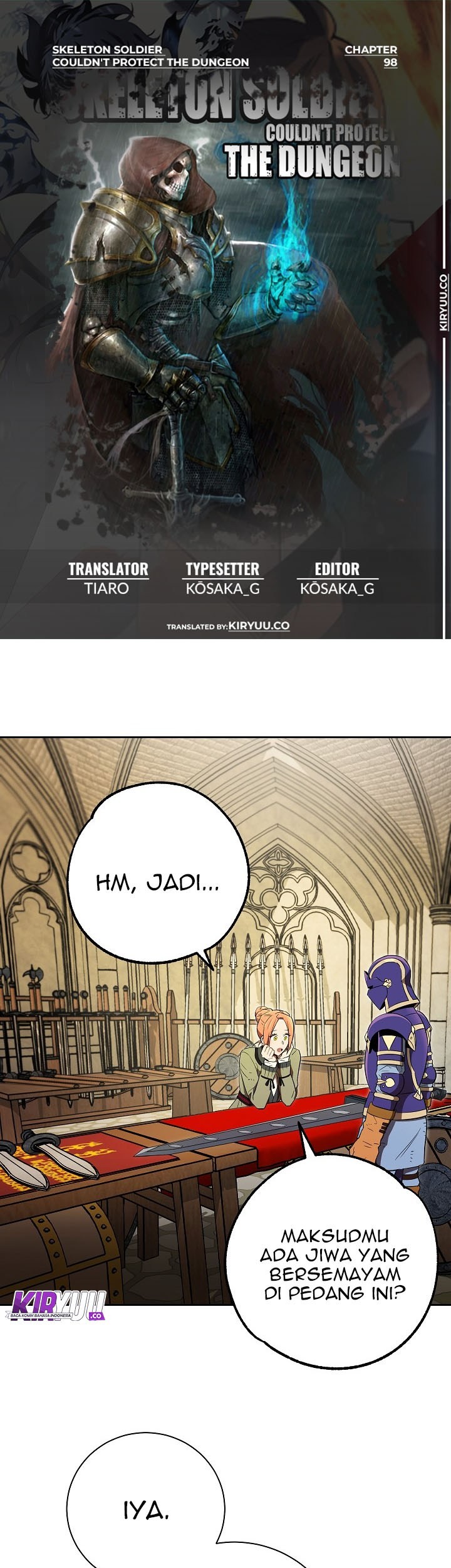 Skeleton Soldier Couldn’t Protect the Dungeon Chapter 98 - halaman 1