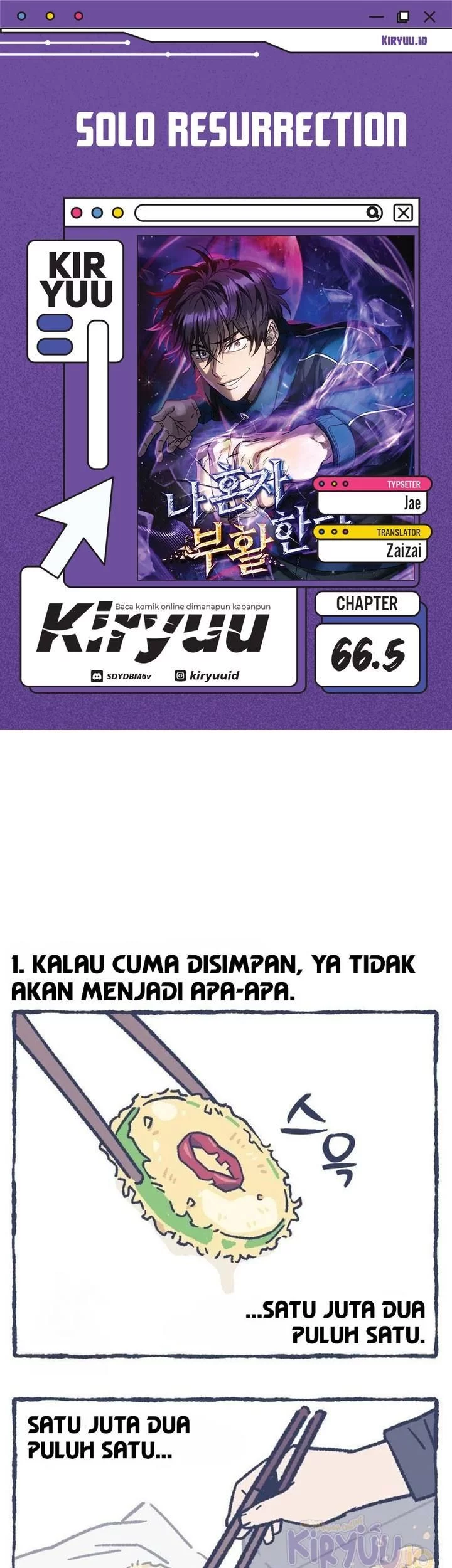 Solo Resurrection Chapter 66.5 - halaman 1
