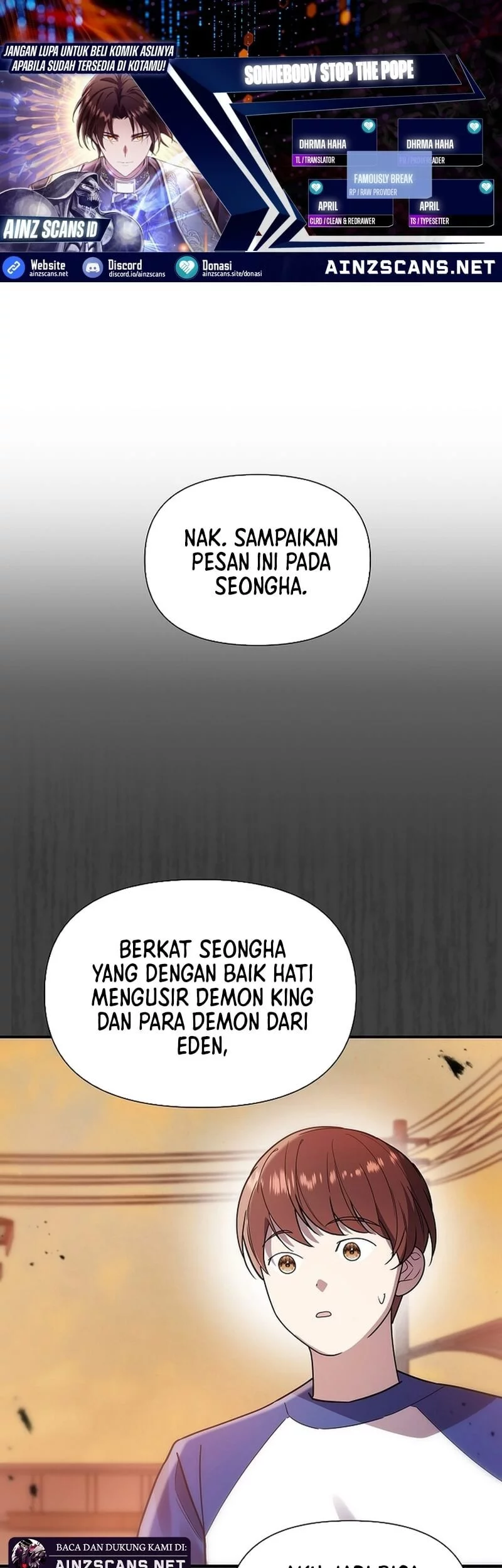 Somebody Stop the Pope Chapter 52 - halaman 1