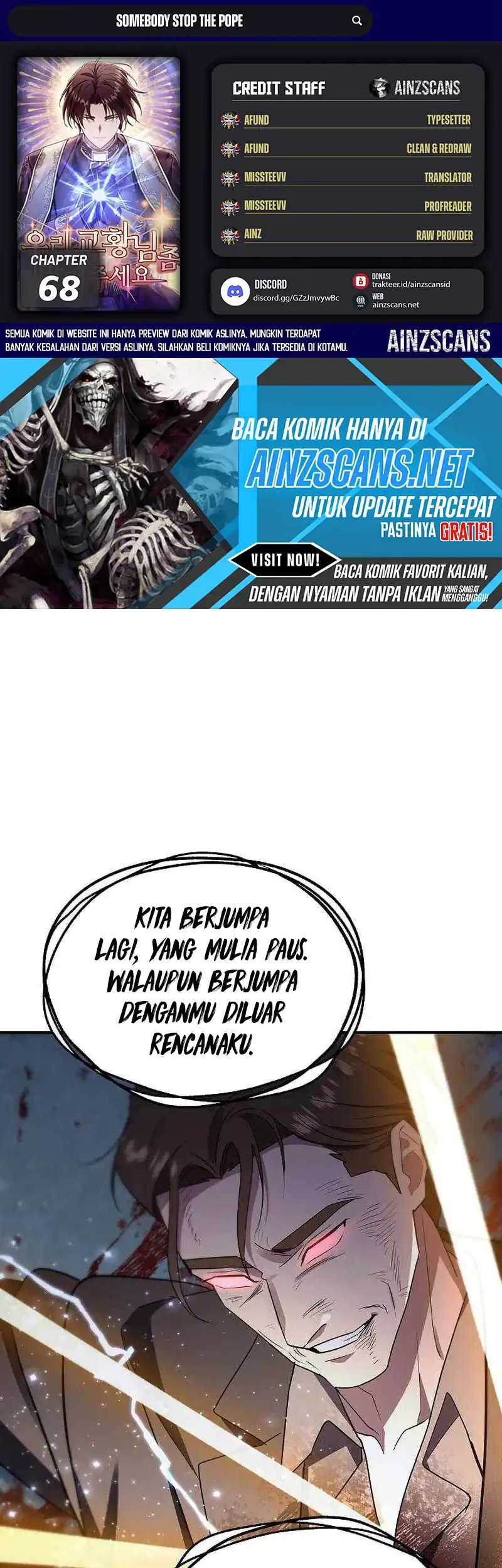 Somebody Stop the Pope Chapter 68 - halaman 1