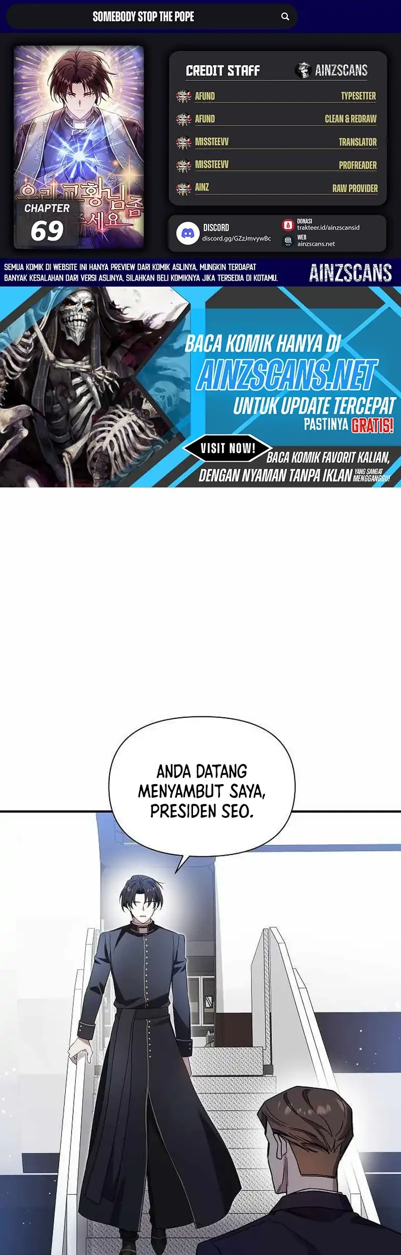 Somebody Stop the Pope Chapter 69 - halaman 1