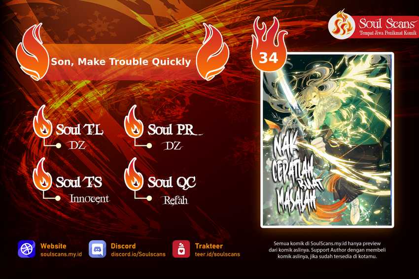 Son, Make Trouble Quickly Chapter 34 - halaman 1