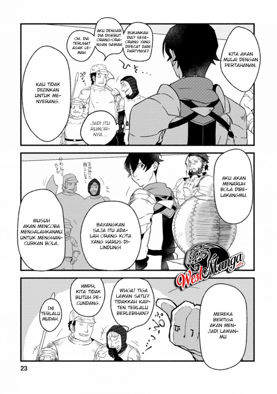 Sono Monban, Saikyou ni Tsuki: Tsuihou sareta Bougyoryoku 9999 no Senshi, Outo no Monban toshite Musou suru Chapter 1 - halaman 21