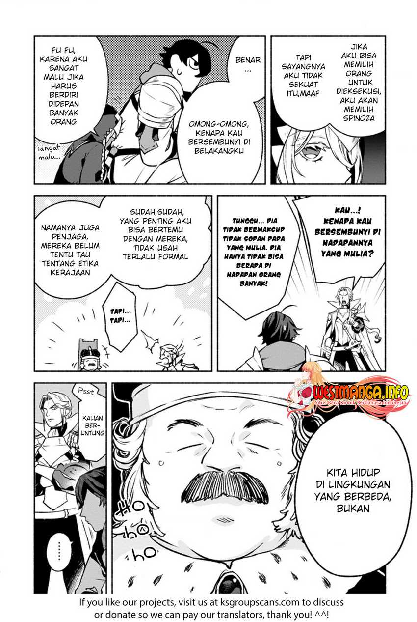 Sono Monban, Saikyou ni Tsuki: Tsuihou sareta Bougyoryoku 9999 no Senshi, Outo no Monban toshite Musou suru Chapter 14.1 - halaman 11