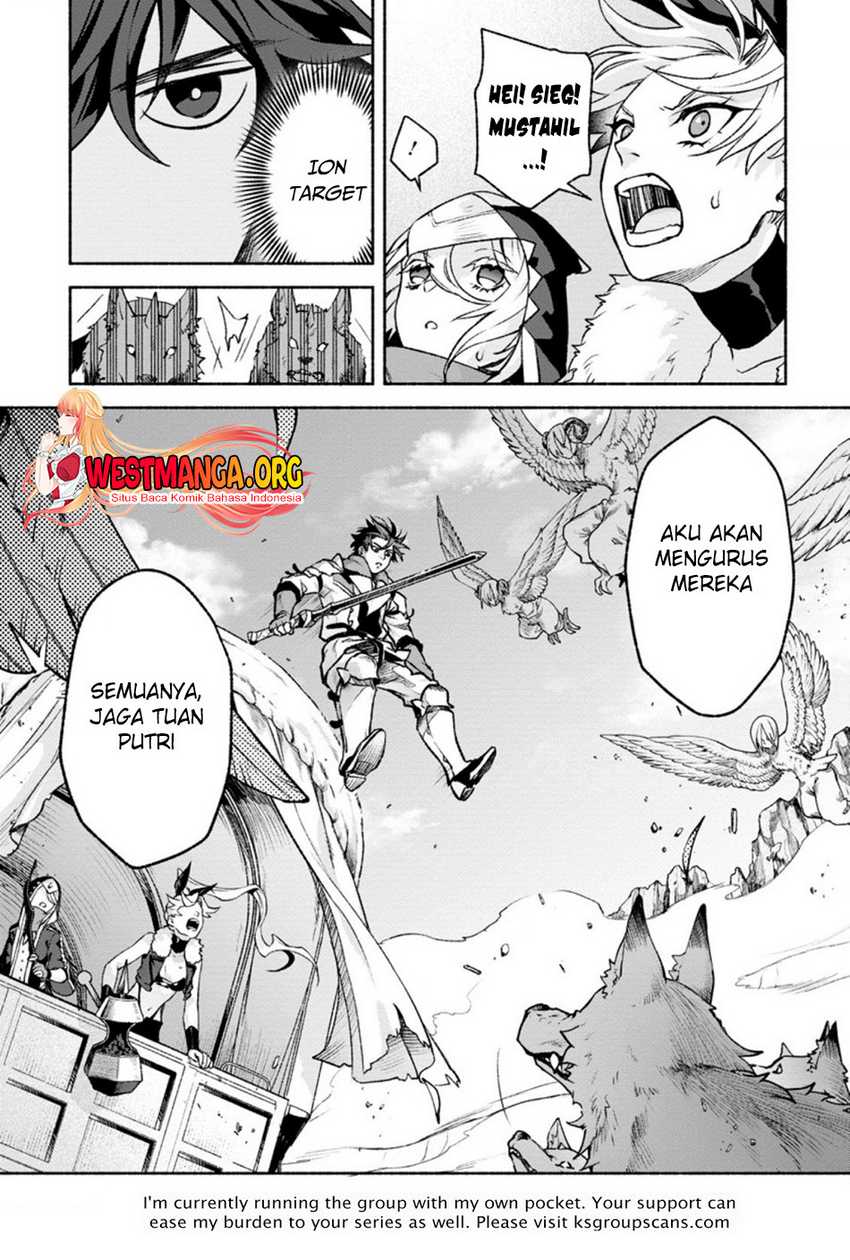 Sono Monban, Saikyou ni Tsuki: Tsuihou sareta Bougyoryoku 9999 no Senshi, Outo no Monban toshite Musou suru Chapter 15 - halaman 34