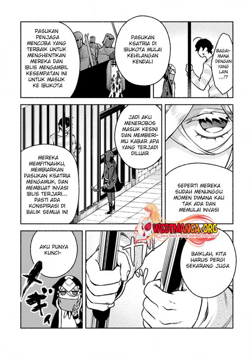 Sono Monban, Saikyou ni Tsuki: Tsuihou sareta Bougyoryoku 9999 no Senshi, Outo no Monban toshite Musou suru Chapter 18 - halaman 27