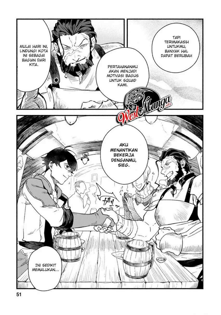 Sono Monban, Saikyou ni Tsuki: Tsuihou sareta Bougyoryoku 9999 no Senshi, Outo no Monban toshite Musou suru Chapter 2 - halaman 21