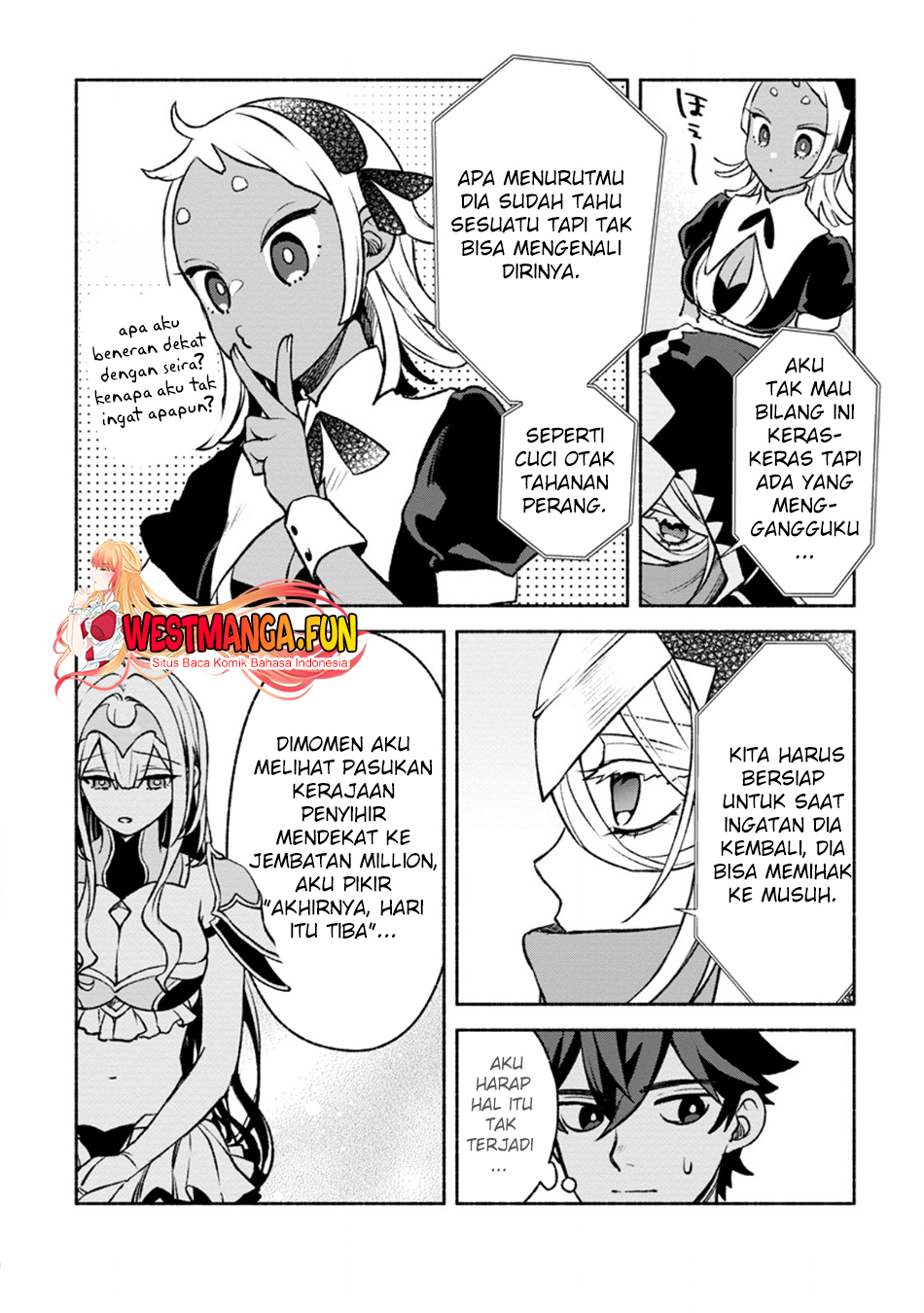 Sono Monban, Saikyou ni Tsuki: Tsuihou sareta Bougyoryoku 9999 no Senshi, Outo no Monban toshite Musou suru Chapter 28.1 - halaman 13