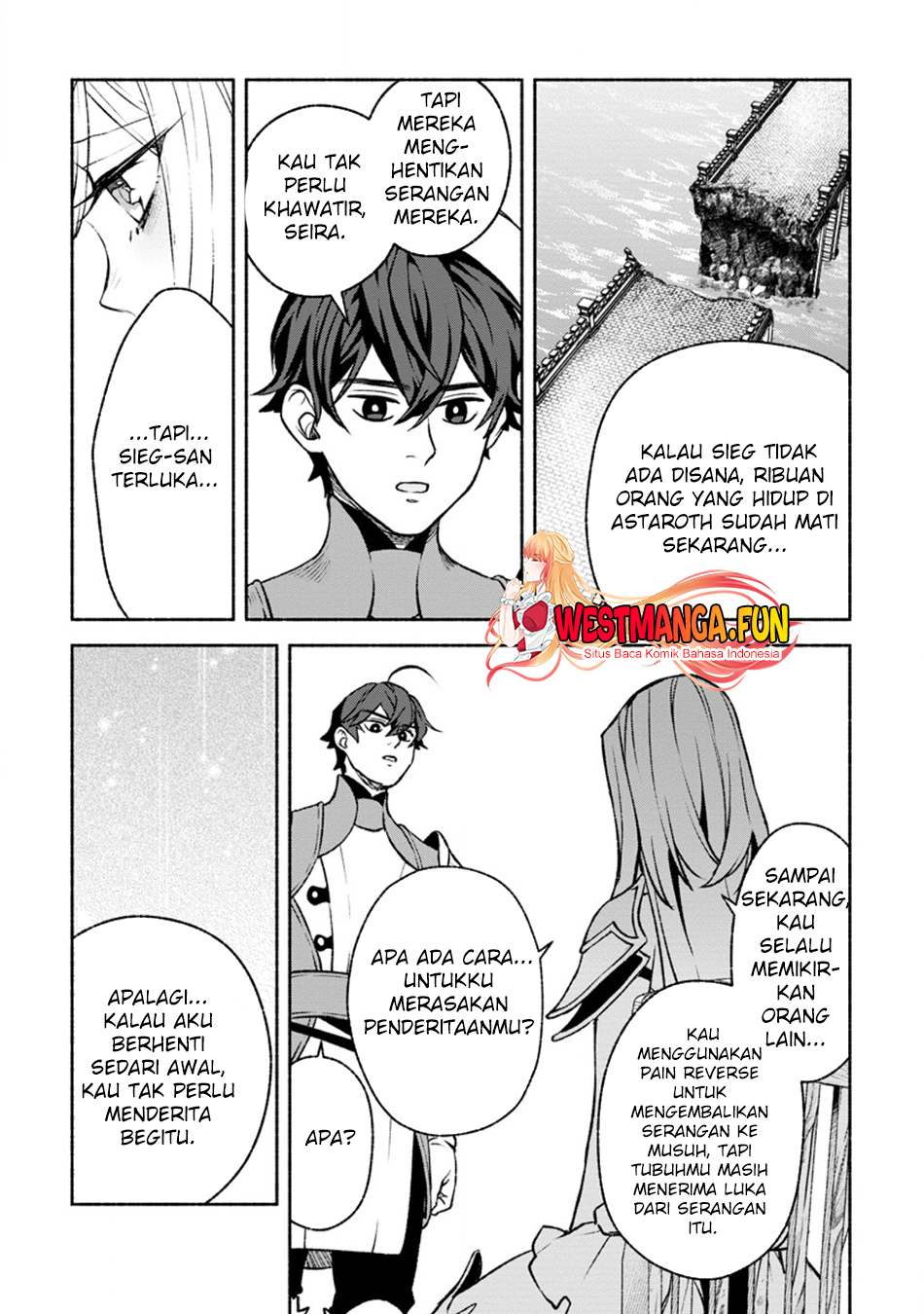 Sono Monban, Saikyou ni Tsuki: Tsuihou sareta Bougyoryoku 9999 no Senshi, Outo no Monban toshite Musou suru Chapter 28.1 - halaman 14