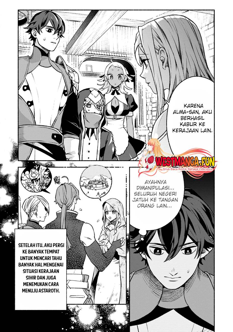Sono Monban, Saikyou ni Tsuki: Tsuihou sareta Bougyoryoku 9999 no Senshi, Outo no Monban toshite Musou suru Chapter 28.1 - halaman 2