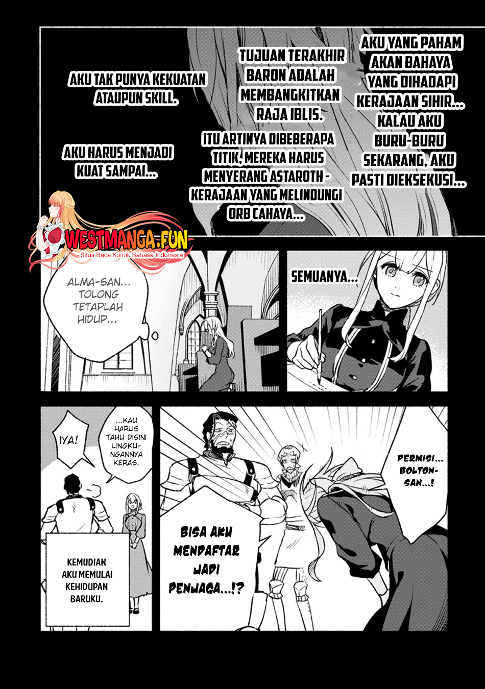Sono Monban, Saikyou ni Tsuki: Tsuihou sareta Bougyoryoku 9999 no Senshi, Outo no Monban toshite Musou suru Chapter 28.1 - halaman 8
