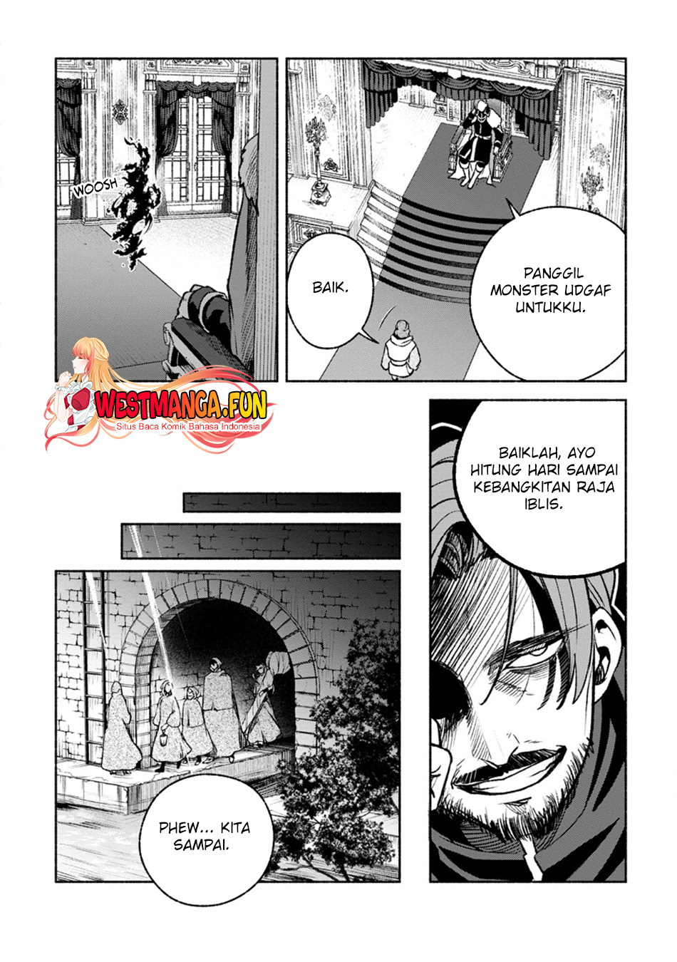Sono Monban, Saikyou ni Tsuki: Tsuihou sareta Bougyoryoku 9999 no Senshi, Outo no Monban toshite Musou suru Chapter 28.2 - halaman 10