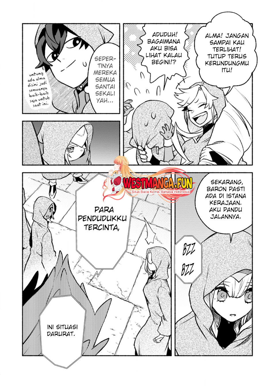 Sono Monban, Saikyou ni Tsuki: Tsuihou sareta Bougyoryoku 9999 no Senshi, Outo no Monban toshite Musou suru Chapter 28.2 - halaman 12