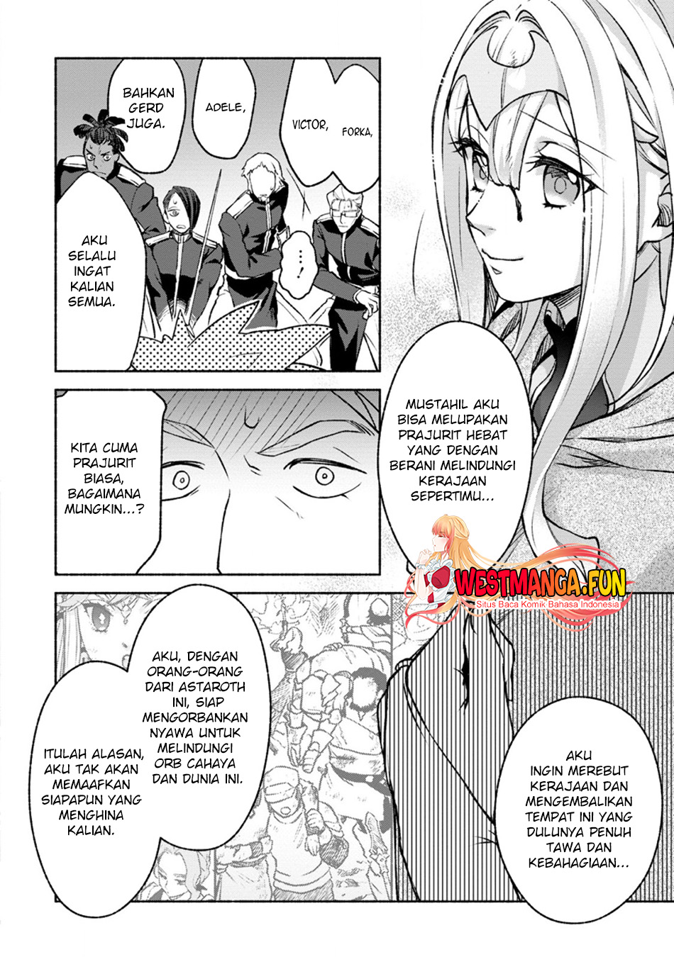 Sono Monban, Saikyou ni Tsuki: Tsuihou sareta Bougyoryoku 9999 no Senshi, Outo no Monban toshite Musou suru Chapter 29 - halaman 12