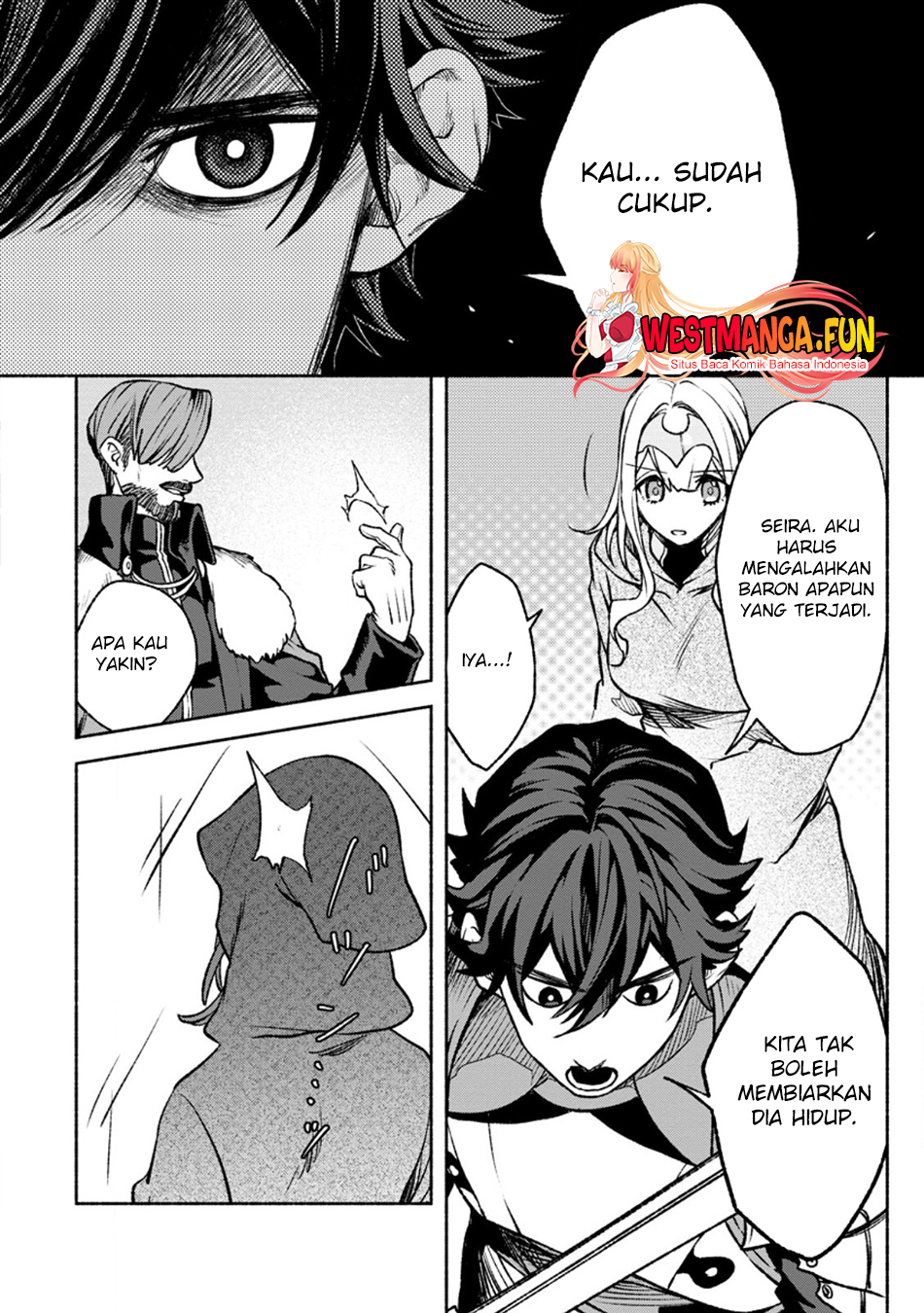 Sono Monban, Saikyou ni Tsuki: Tsuihou sareta Bougyoryoku 9999 no Senshi, Outo no Monban toshite Musou suru Chapter 29 - halaman 23