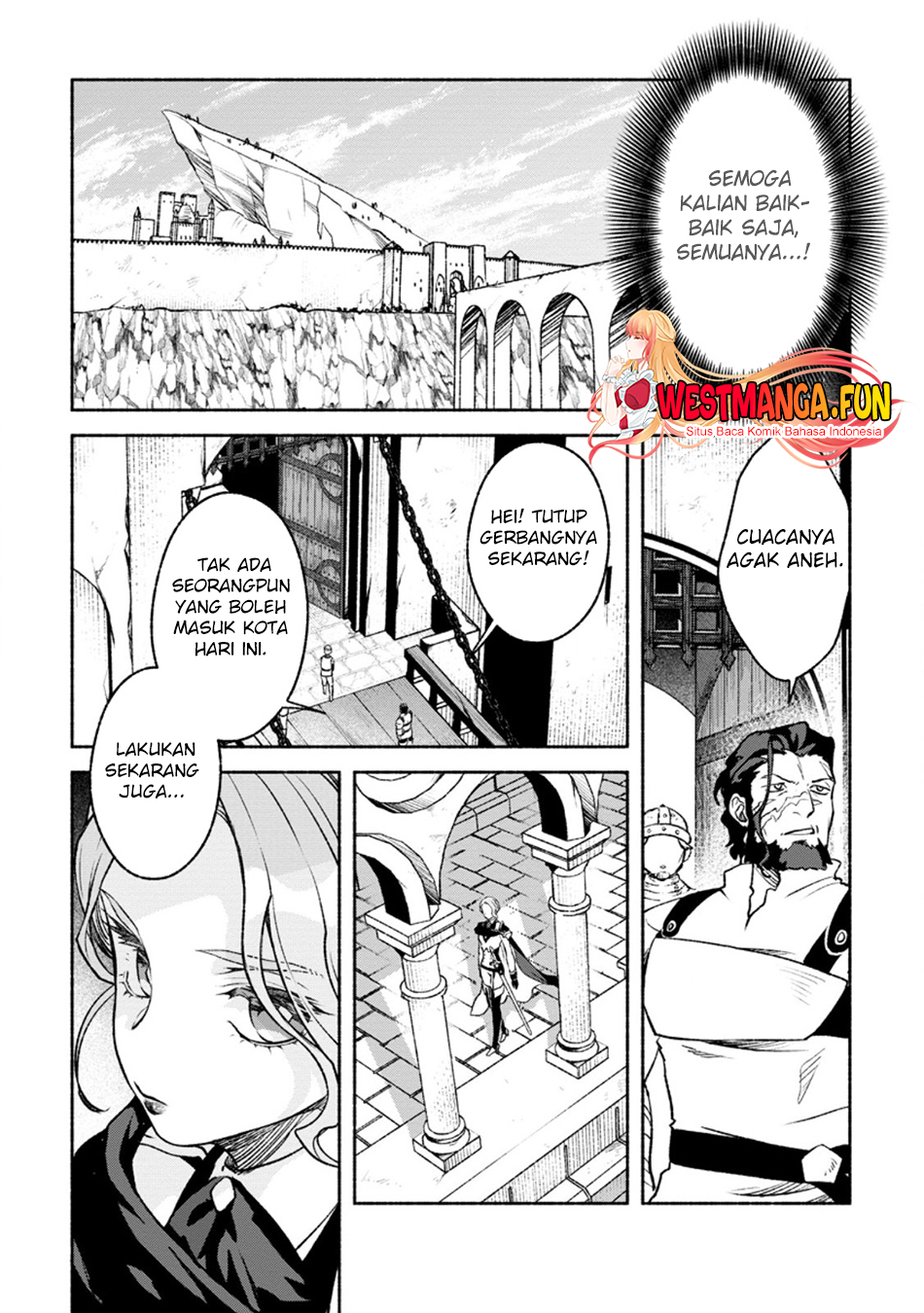 Sono Monban, Saikyou ni Tsuki: Tsuihou sareta Bougyoryoku 9999 no Senshi, Outo no Monban toshite Musou suru Chapter 29 - halaman 32