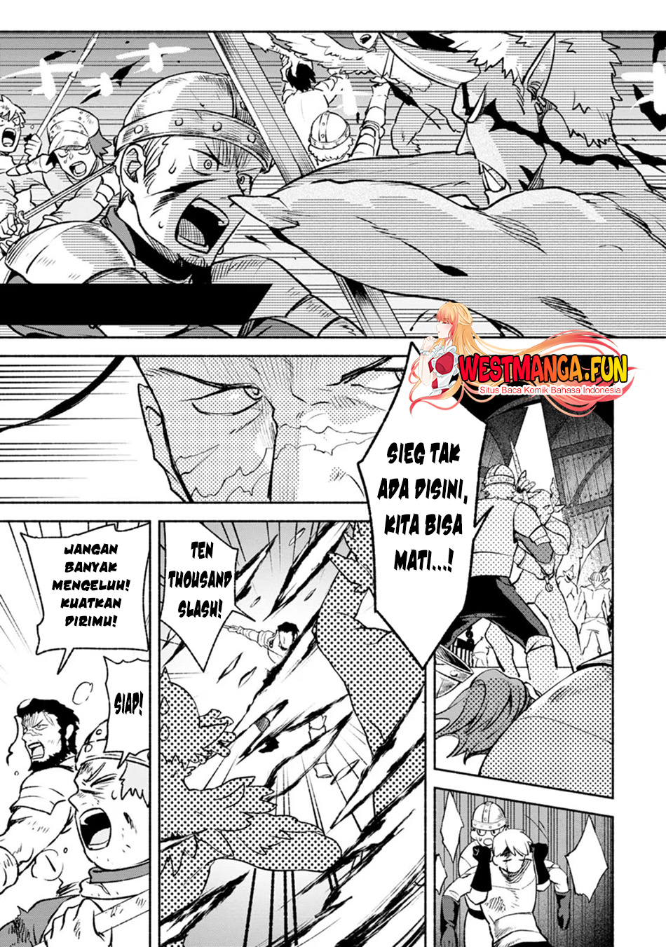 Sono Monban, Saikyou ni Tsuki: Tsuihou sareta Bougyoryoku 9999 no Senshi, Outo no Monban toshite Musou suru Chapter 30 - halaman 2
