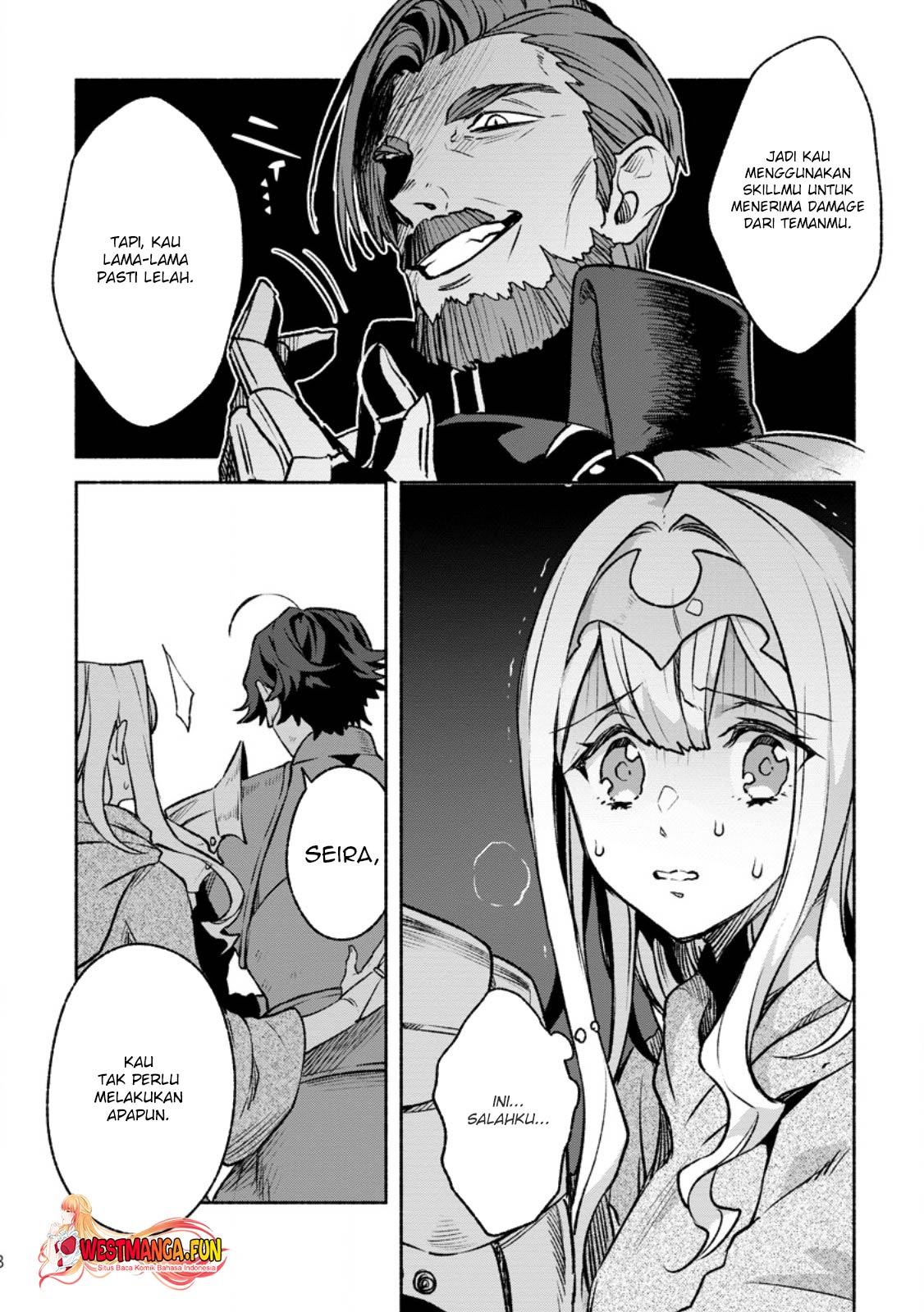Sono Monban, Saikyou ni Tsuki: Tsuihou sareta Bougyoryoku 9999 no Senshi, Outo no Monban toshite Musou suru Chapter 31 - halaman 29