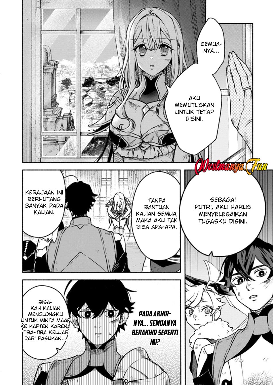 Sono Monban, Saikyou ni Tsuki: Tsuihou sareta Bougyoryoku 9999 no Senshi, Outo no Monban toshite Musou suru Chapter 32.3 - halaman 13
