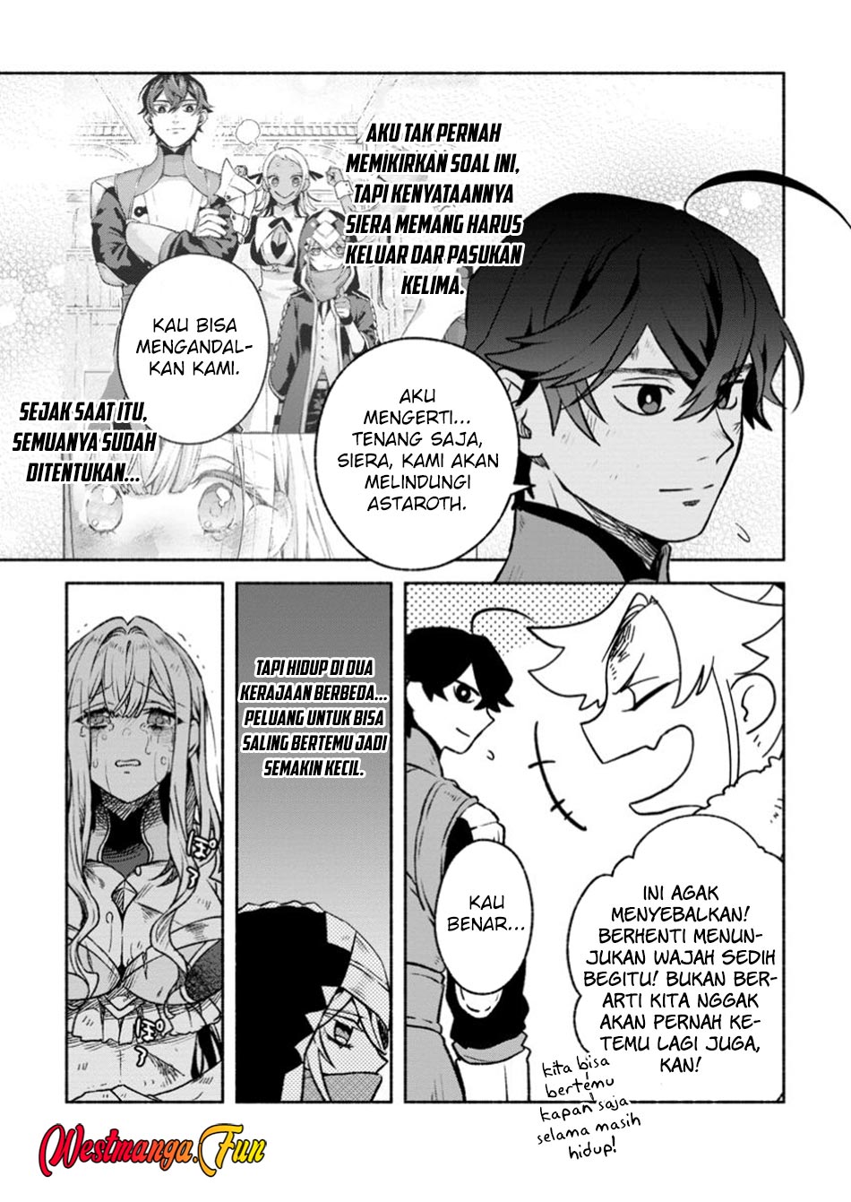 Sono Monban, Saikyou ni Tsuki: Tsuihou sareta Bougyoryoku 9999 no Senshi, Outo no Monban toshite Musou suru Chapter 32.3 - halaman 14