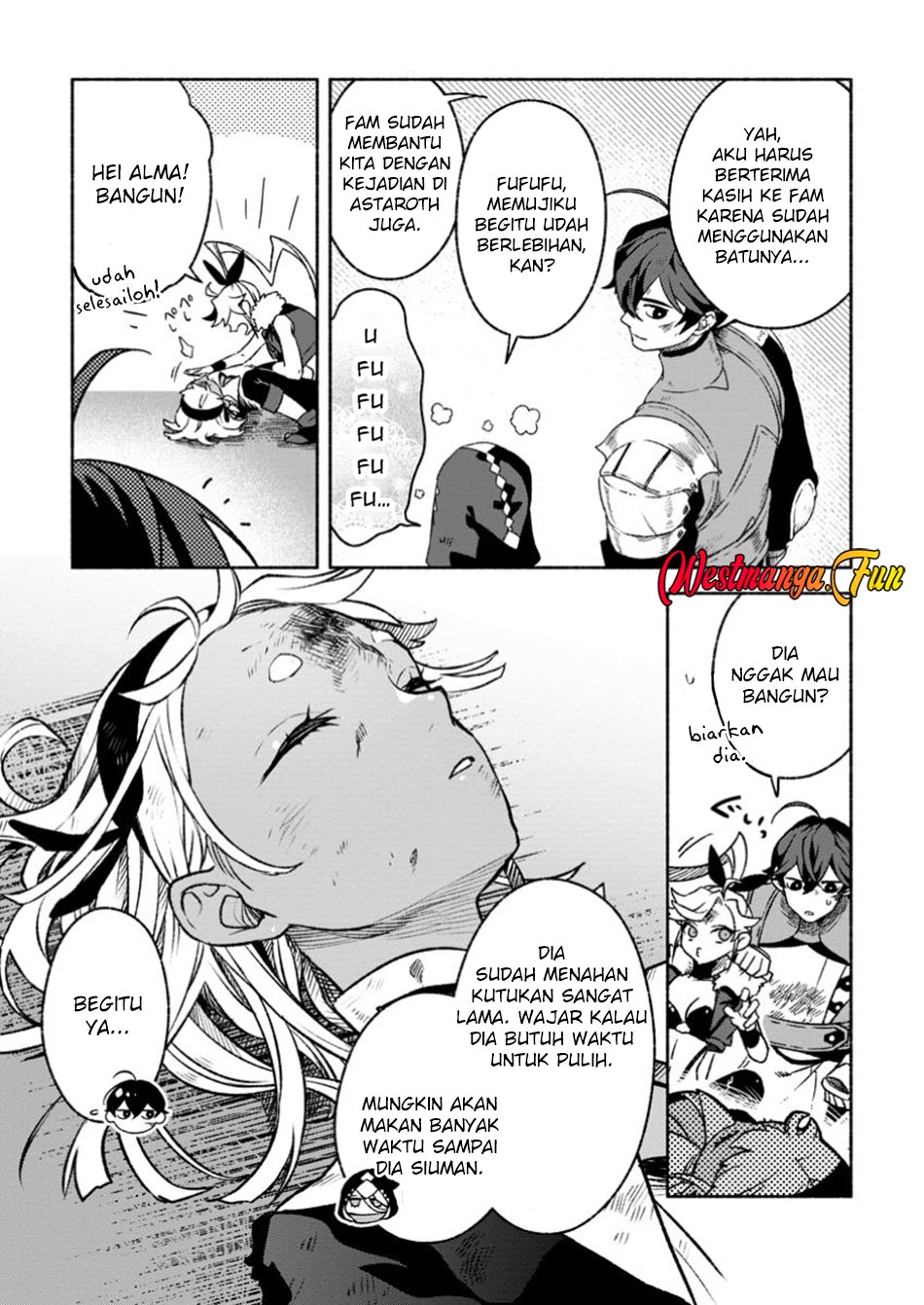 Sono Monban, Saikyou ni Tsuki: Tsuihou sareta Bougyoryoku 9999 no Senshi, Outo no Monban toshite Musou suru Chapter 32.3 - halaman 2