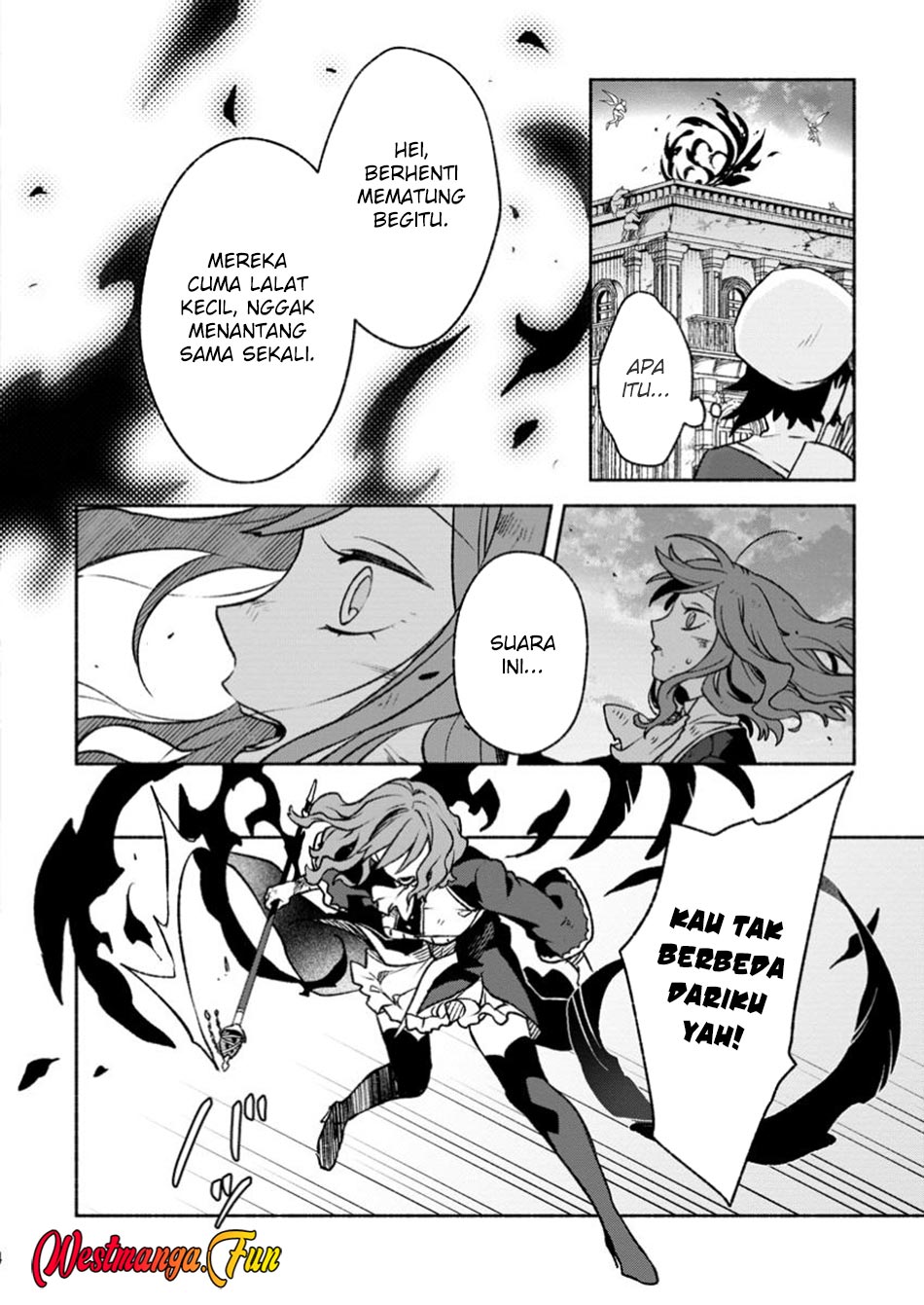 Sono Monban, Saikyou ni Tsuki: Tsuihou sareta Bougyoryoku 9999 no Senshi, Outo no Monban toshite Musou suru Chapter 33.2 - halaman 2