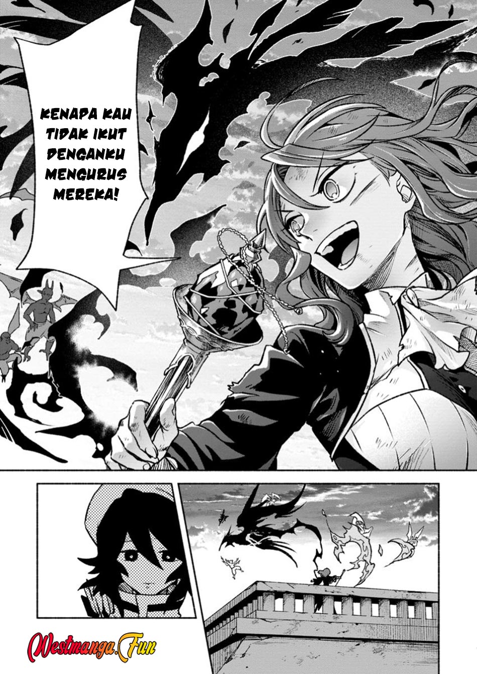 Sono Monban, Saikyou ni Tsuki: Tsuihou sareta Bougyoryoku 9999 no Senshi, Outo no Monban toshite Musou suru Chapter 33.2 - halaman 4