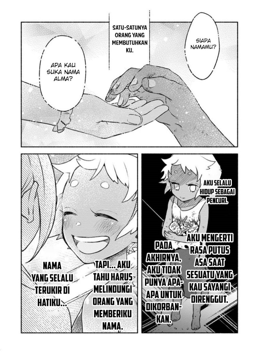Sono Monban, Saikyou ni Tsuki: Tsuihou sareta Bougyoryoku 9999 no Senshi, Outo no Monban toshite Musou suru Chapter 34.3 - halaman 2