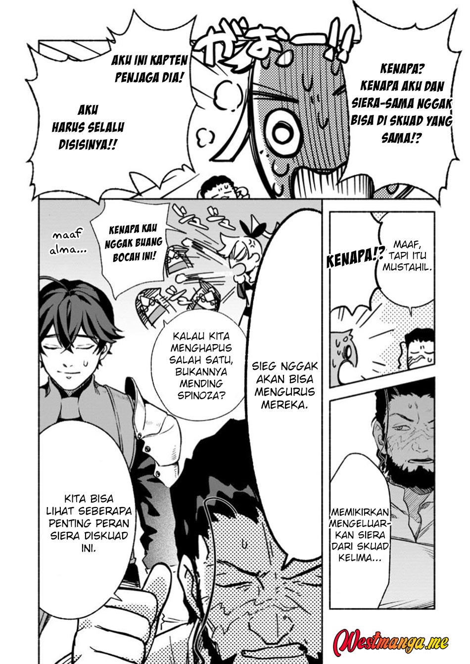 Sono Monban, Saikyou ni Tsuki: Tsuihou sareta Bougyoryoku 9999 no Senshi, Outo no Monban toshite Musou suru Chapter 35 - halaman 14