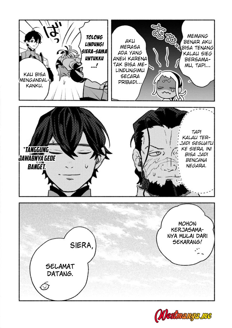 Sono Monban, Saikyou ni Tsuki: Tsuihou sareta Bougyoryoku 9999 no Senshi, Outo no Monban toshite Musou suru Chapter 35 - halaman 16