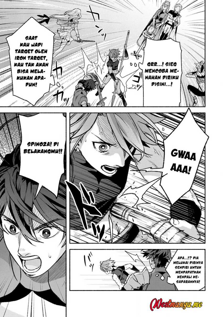 Sono Monban, Saikyou ni Tsuki: Tsuihou sareta Bougyoryoku 9999 no Senshi, Outo no Monban toshite Musou suru Chapter 36 - halaman 24