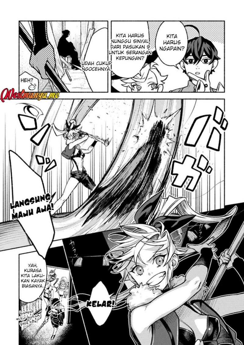 Sono Monban, Saikyou ni Tsuki: Tsuihou sareta Bougyoryoku 9999 no Senshi, Outo no Monban toshite Musou suru Chapter 37 - halaman 9
