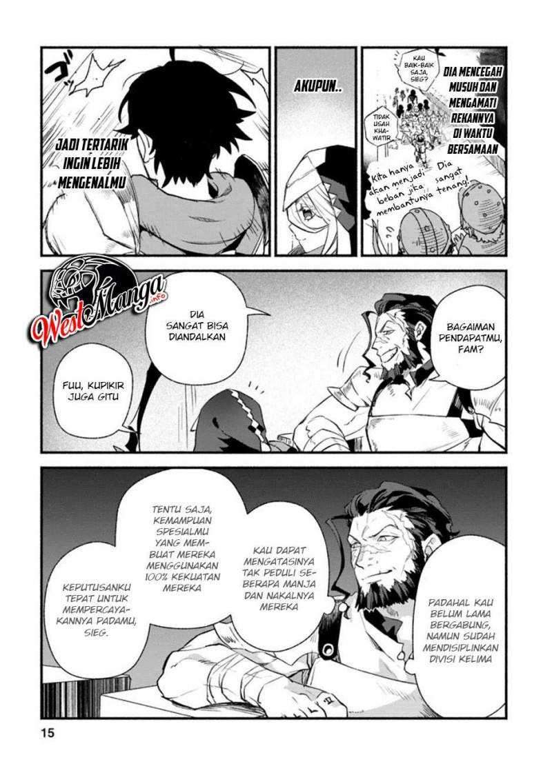 Sono Monban, Saikyou ni Tsuki: Tsuihou sareta Bougyoryoku 9999 no Senshi, Outo no Monban toshite Musou suru Chapter 6 - halaman 15