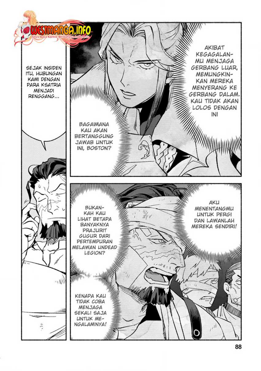 Sono Monban, Saikyou ni Tsuki: Tsuihou sareta Bougyoryoku 9999 no Senshi, Outo no Monban toshite Musou suru Chapter 8 - halaman 27