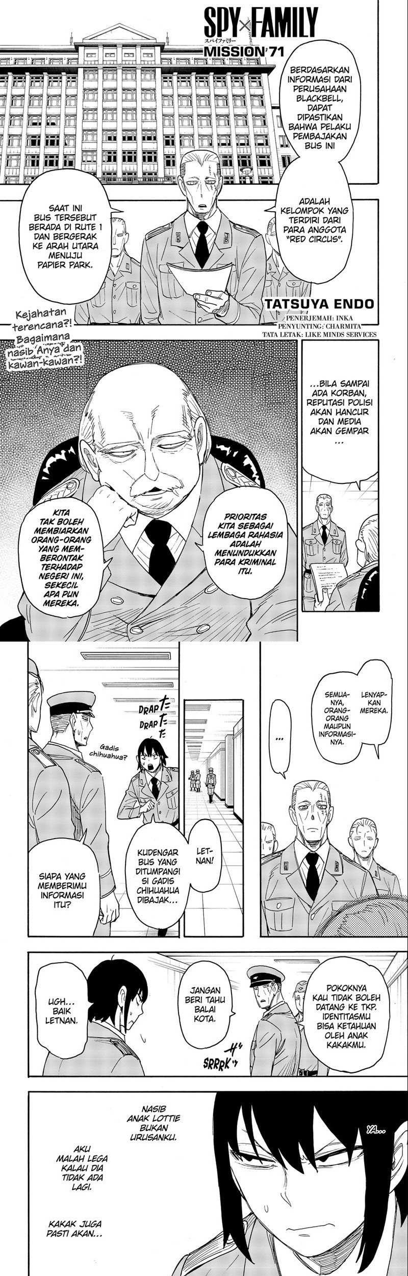 Spy x Family Chapter 71 - halaman 1