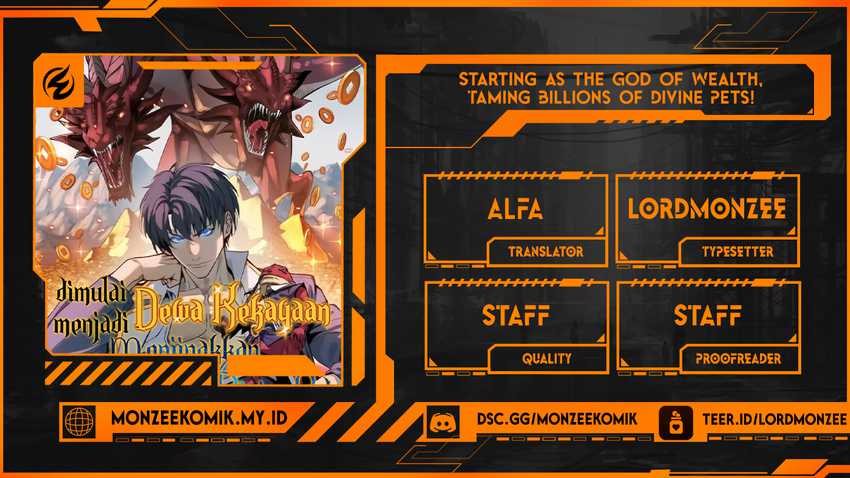 Start by changing your job to the God of Wealth and taming billions of divine pets! Chapter 21 - halaman 1