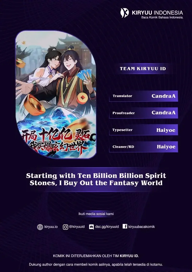 Starting with Ten Billion Billion Spirit Stones, I Buy Out the Fantasy World Chapter 25 - halaman 1