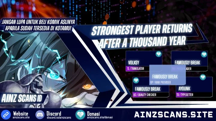 Strongest Player Returns After A Thousand Years Chapter 3 - halaman 1