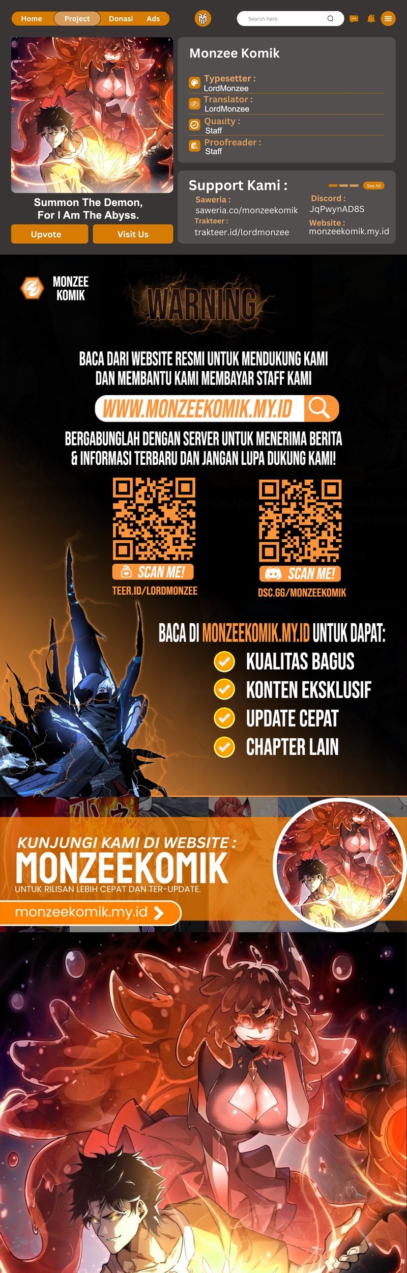 Summon The Demon, For I Am The Abyss Chapter 8 - halaman 1