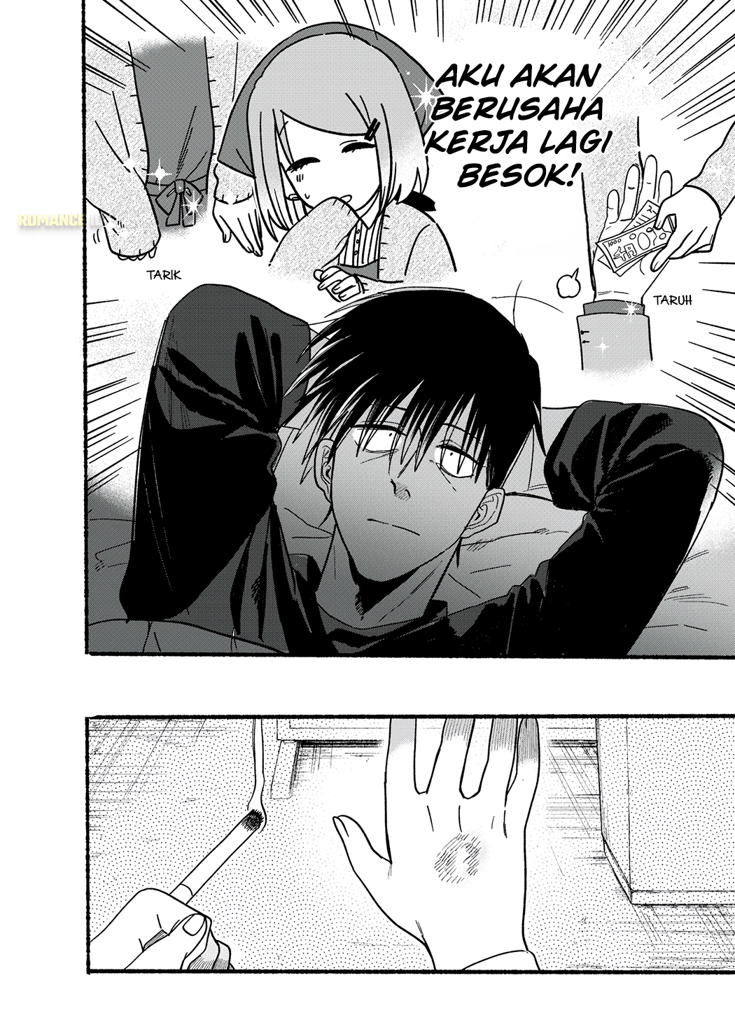 Super no Ura de Yani Suu Futari Chapter 26.6 - halaman 8