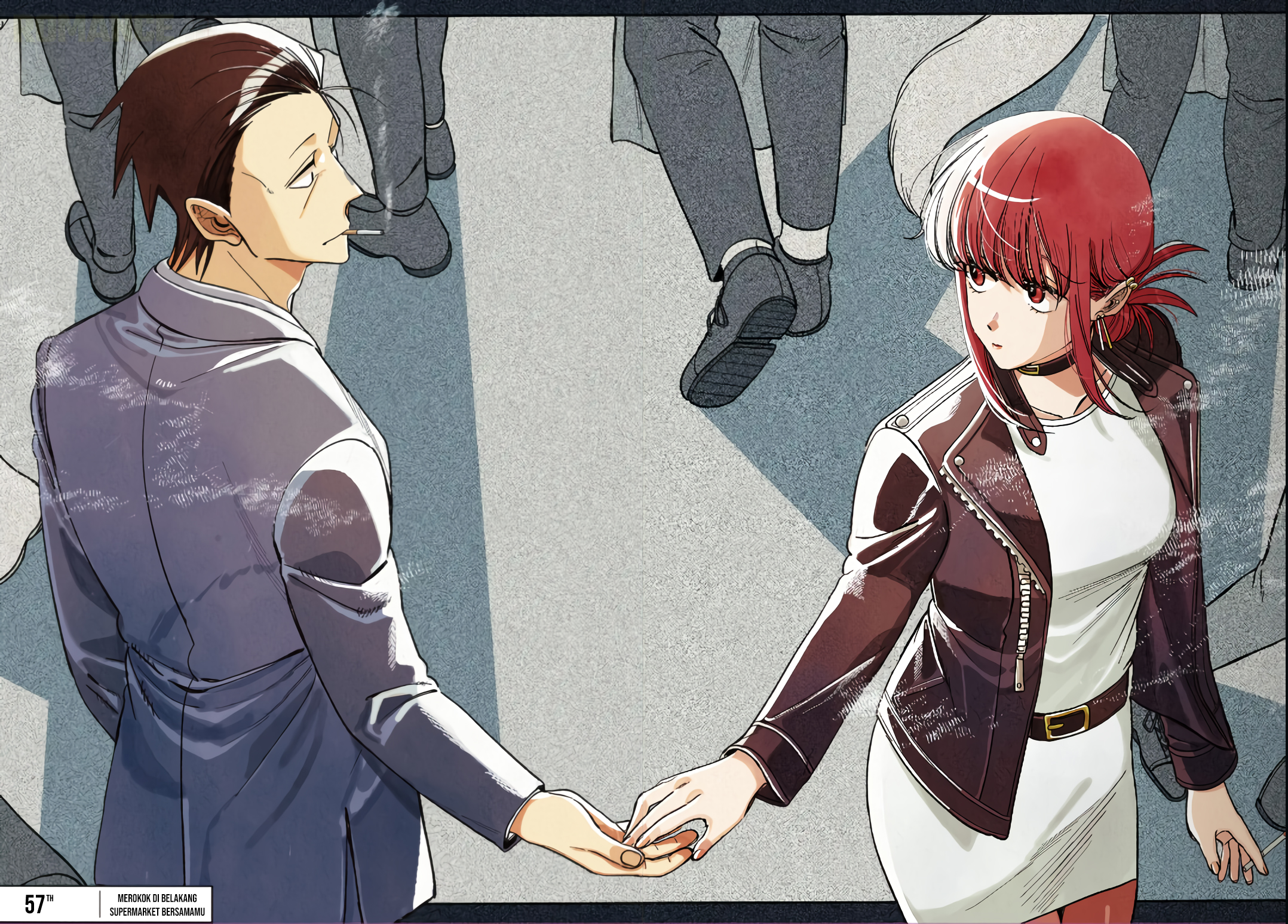 Super no Ura de Yani Suu Futari Chapter 57 - halaman 5
