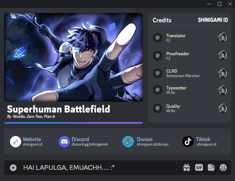 Superhuman Battlefield Chapter 50 - halaman 1