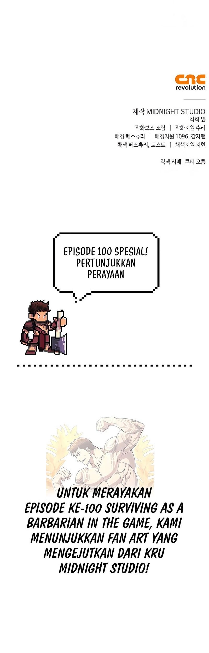 Survive as a Barbarian in the Game Chapter 100 - halaman 95