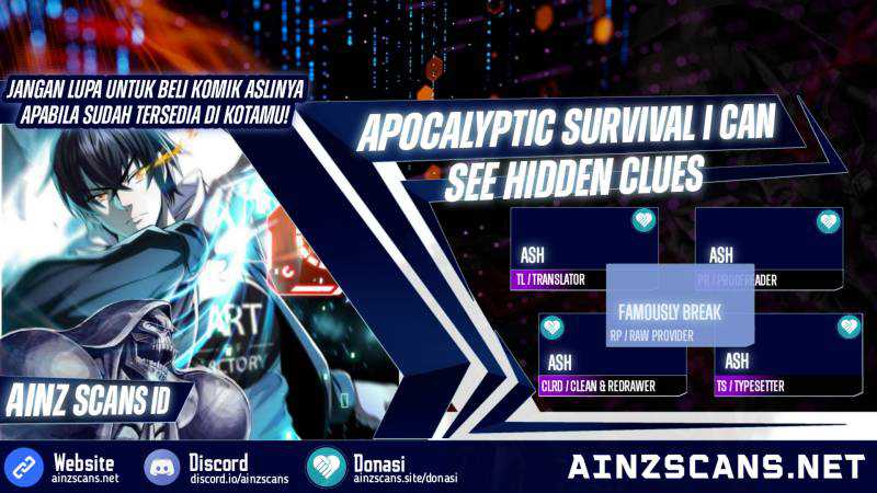 Surviving in the Apocalypse: I Can See Hidden Clues Chapter 16 - halaman 1