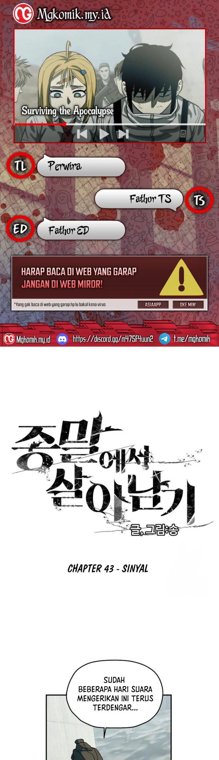 Surviving the Apocalypse Chapter 43 - halaman 1