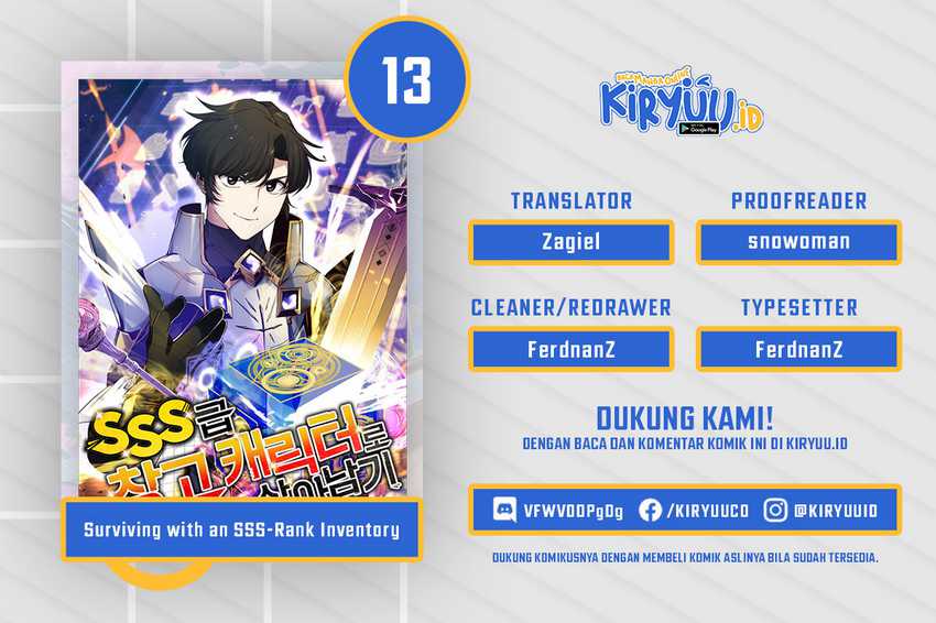 Surviving with a SSS-Rank Inventory Chapter 13 - halaman 1